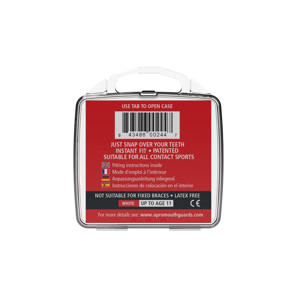 Капа Opro Snap-Fit дитяча (вік до 11) Clear (art.002143015) (SN_JR_Clear) - зображення 8