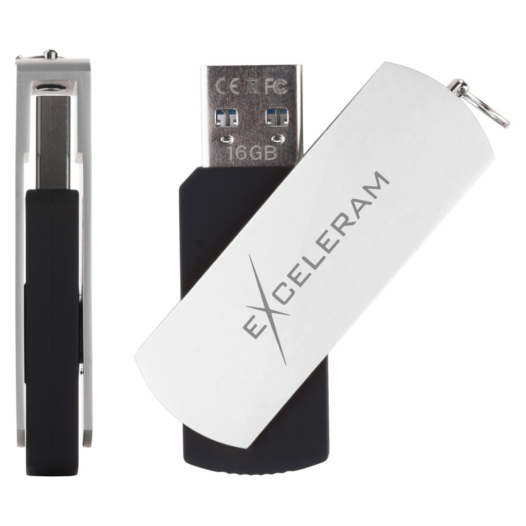 USB флеш накопичувач eXceleram 64GB P2 Series White/Black USB 3.1 Gen 1 (EXP2U3WHB64) - зображення 4