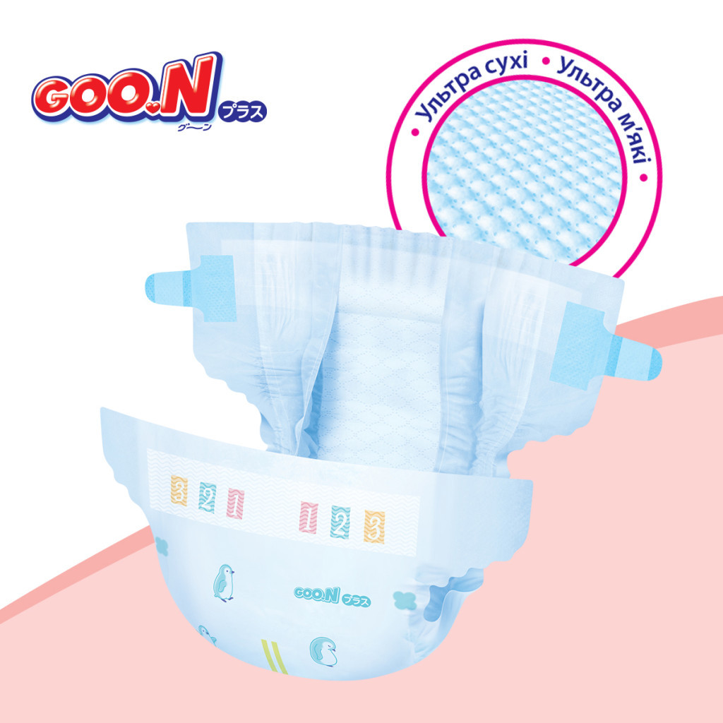 Підгузки GOO.N Plus для дітей 6-11 кг M унісекс, на ліпучках 64 шт (843335) - зображення 6