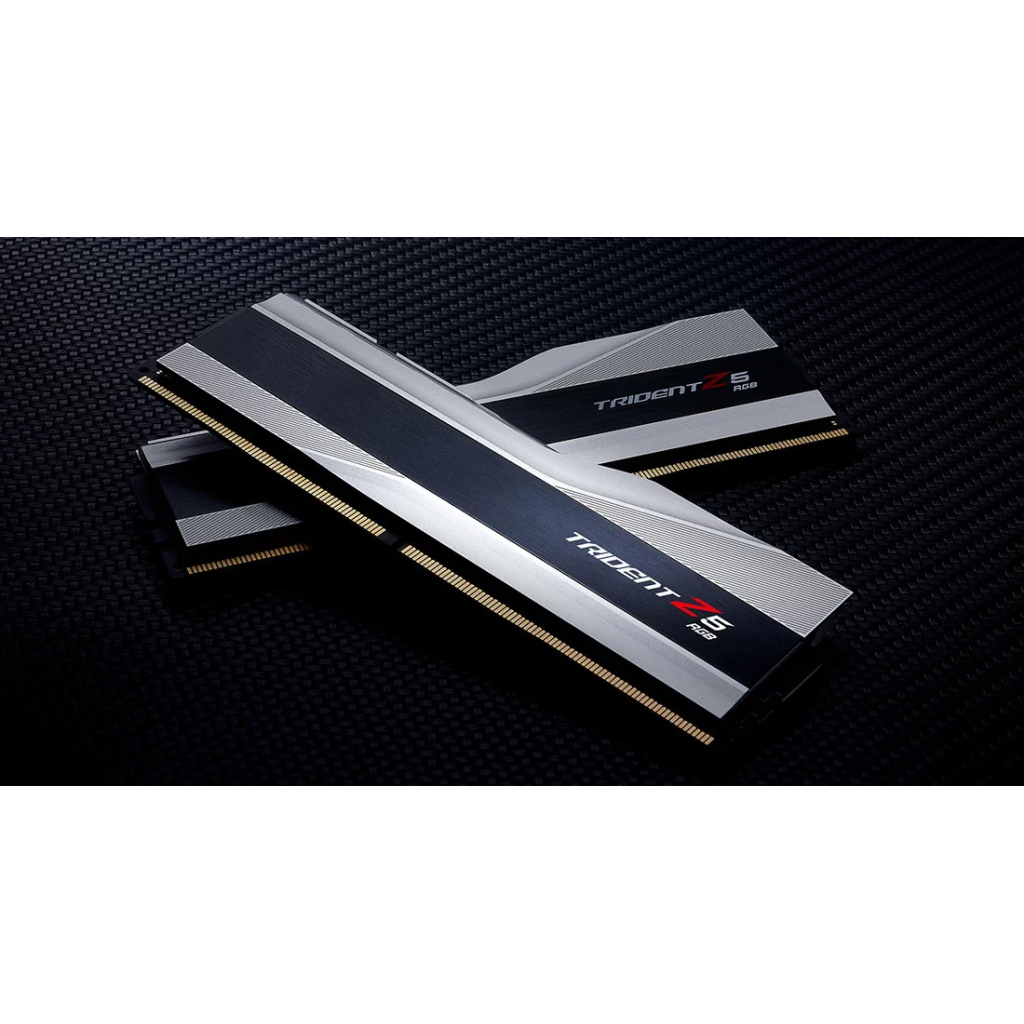 Модуль пам'яті для комп'ютера DDR5 64GB (2x32GB) 6000 Trident Z5 RGB Silver G.Skill (F5-6000J3238G32GX2-TZ5RS) - зображення 4