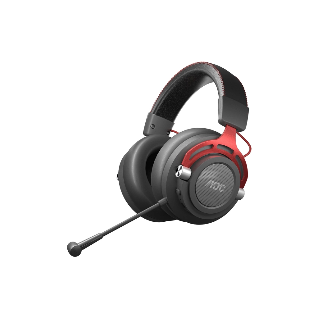 Навушники AOC GH401 50 мм Wireless/3.5мм/USB Multi Platform connect Black (GH401) - зображення 2