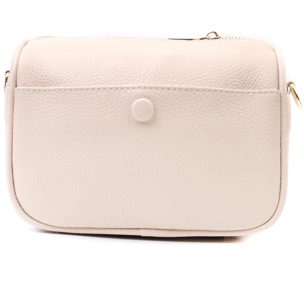 Сумка Vintage Компактна крос-боді жіноча з натуральної шкіри Біла (22591) - зображення 5