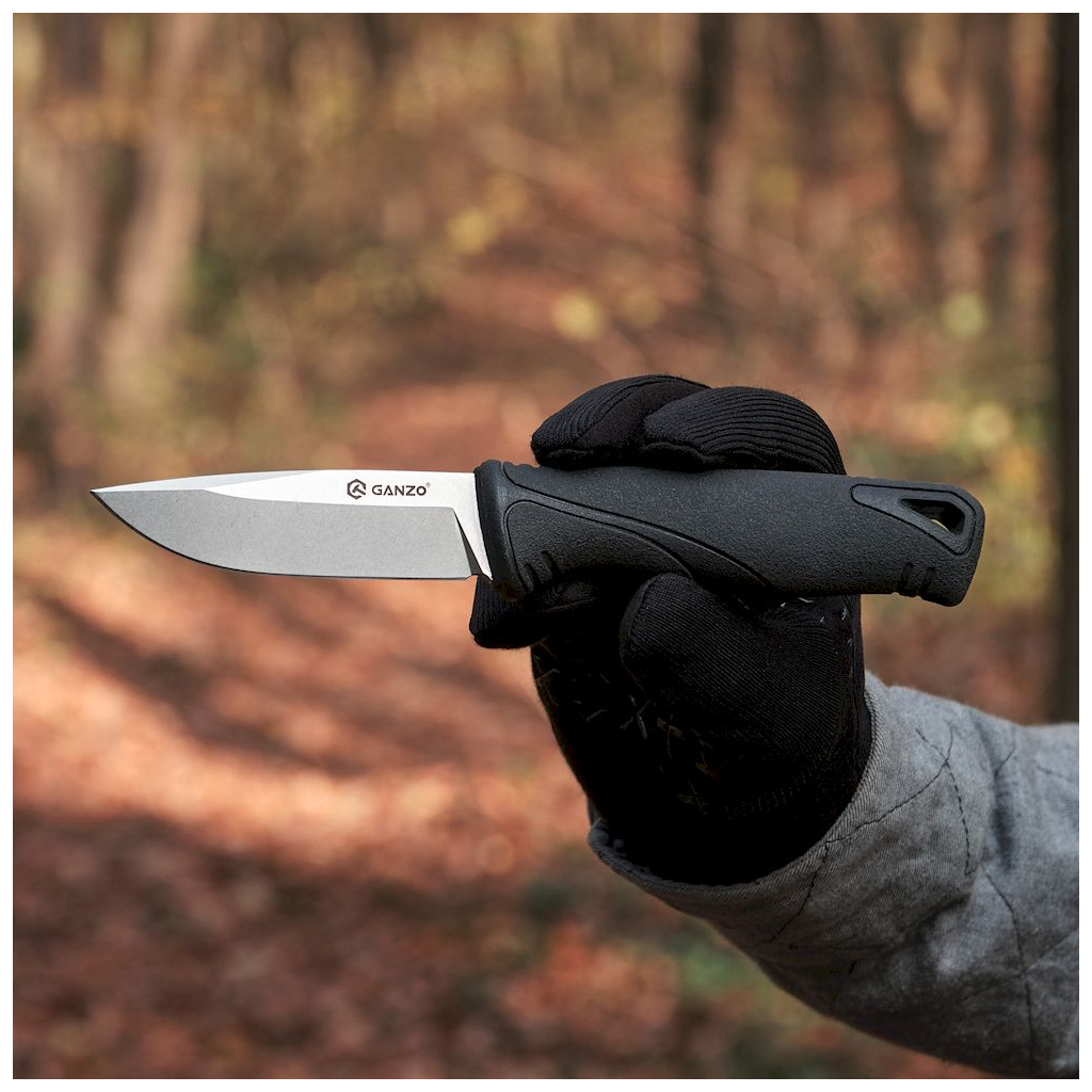 Ніж Ganzo G807-BK Чорний з ножнами (G807BK) - зображення 11