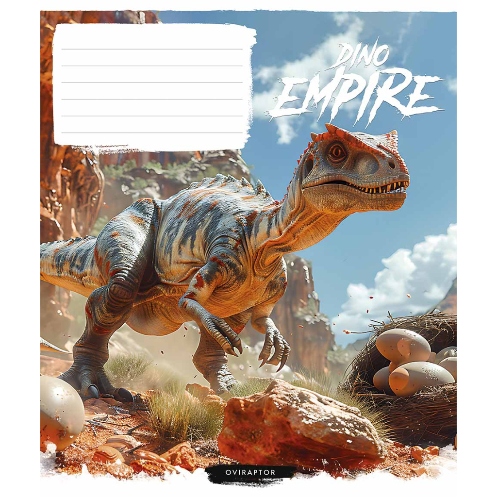 Зошит Школярик Dino empire 12 аркушів клітинка (012-3490K) - зображення 2