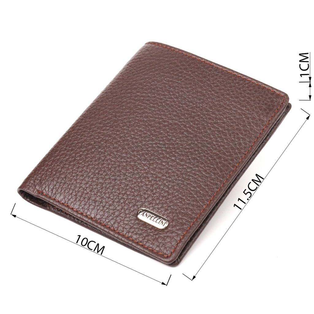 Гаманець Canpellini З натуральної шкіри Коричневе (21498) - зображення 3