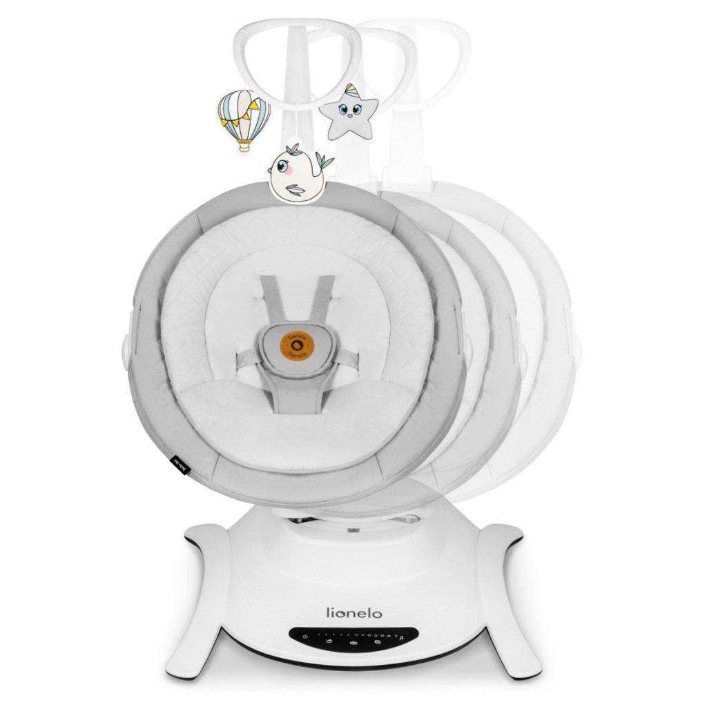 Крісло-гойдалка Lionelo Bella Set Grey Concrete (LO-BELLA SET GREY CONCRETE) - зображення 3