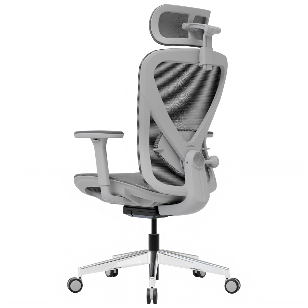 Офісне крісло Mealux Q1 Air Grey (HF-Q1 M/G) - зображення 5