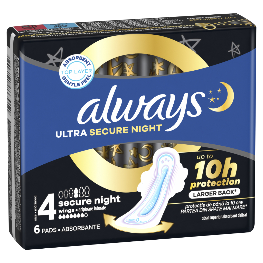 Гігієнічні прокладки Always Ultra Secure Night (Розмір 4) 6 шт. (8001841733050) - зображення 2
