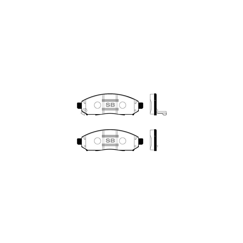 Гальмівні колодки HI-Q SP1460 - зображення 1