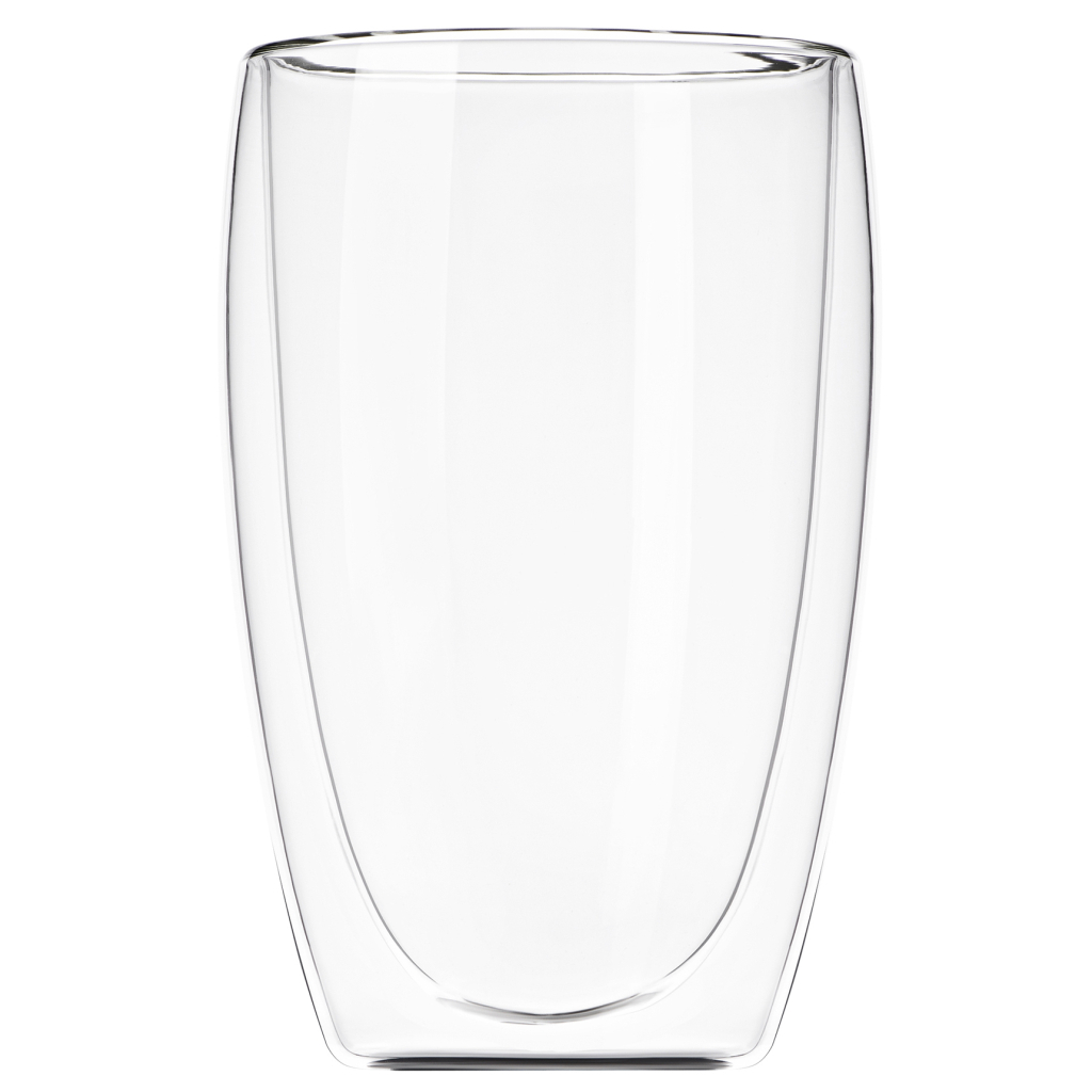 Набір склянок Ardesto з подвійними стінками BGR 400 мл 2 шт прозорий (AR2640BGR) - зображення 1