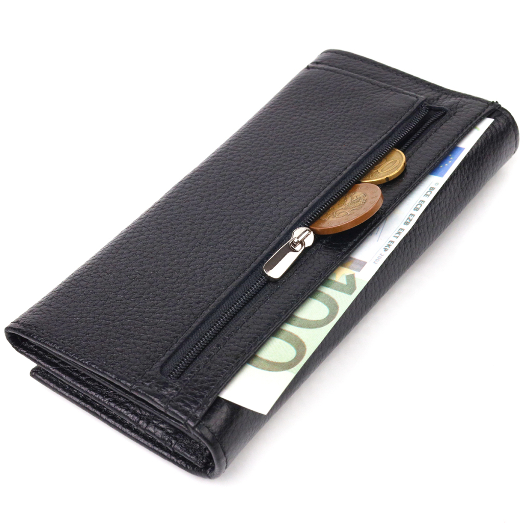 Гаманець Canpellini З натуральної шкіри Чорний (21658) - зображення 7