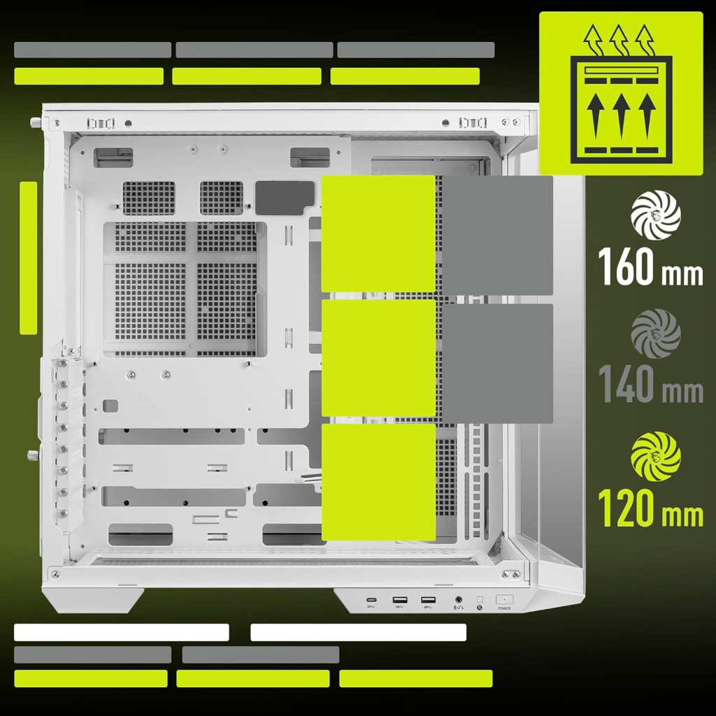 Корпус MSI MAG PANO 100L PZ WHITE - зображення 6