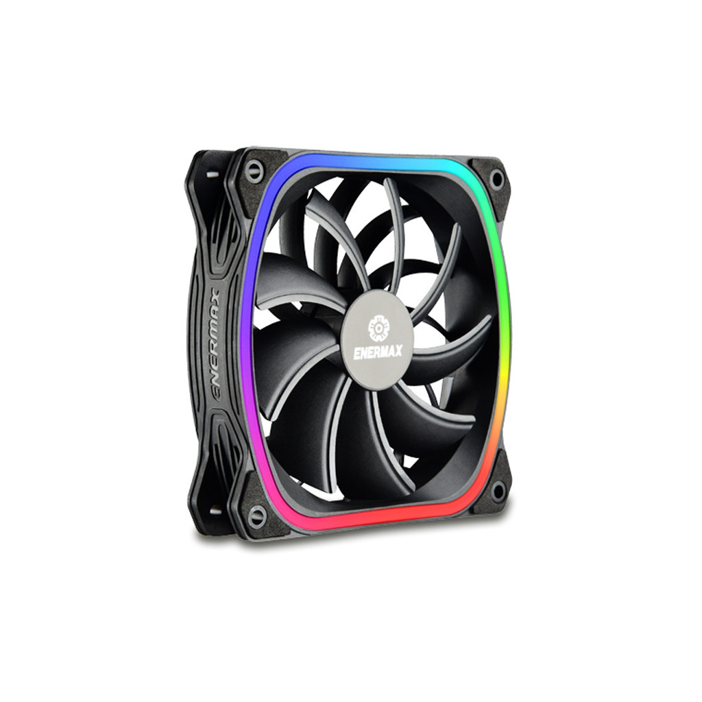 Кулер до корпусу Enermax SQUA RGB 3x 120 mm (3 PACK) (UCSQARGB12P-BP3) - зображення 3