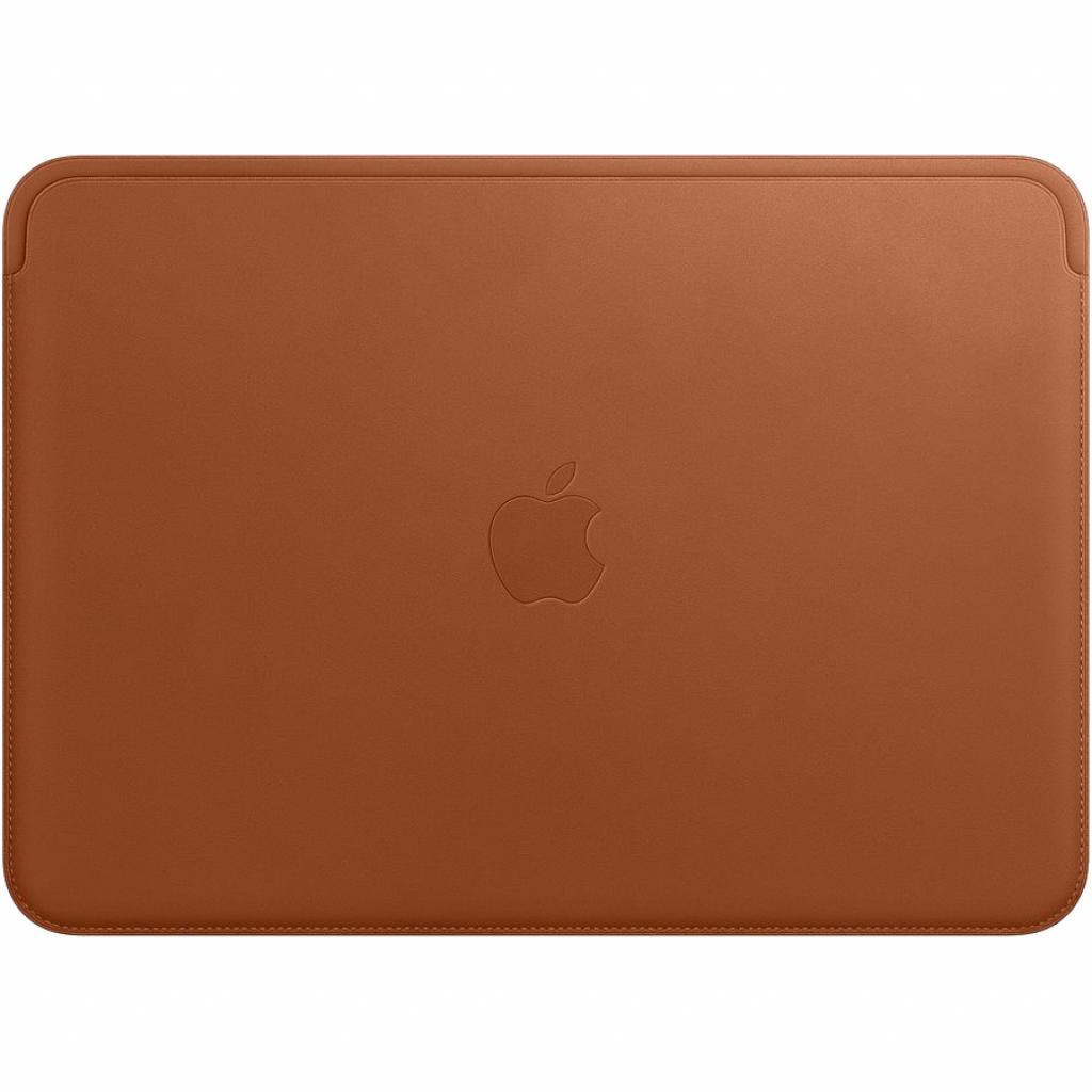 Чохол до ноутбука Apple 12" MacBook Leather Sleeve, Saddle Brown (MQG12ZM/A) - зображення 1