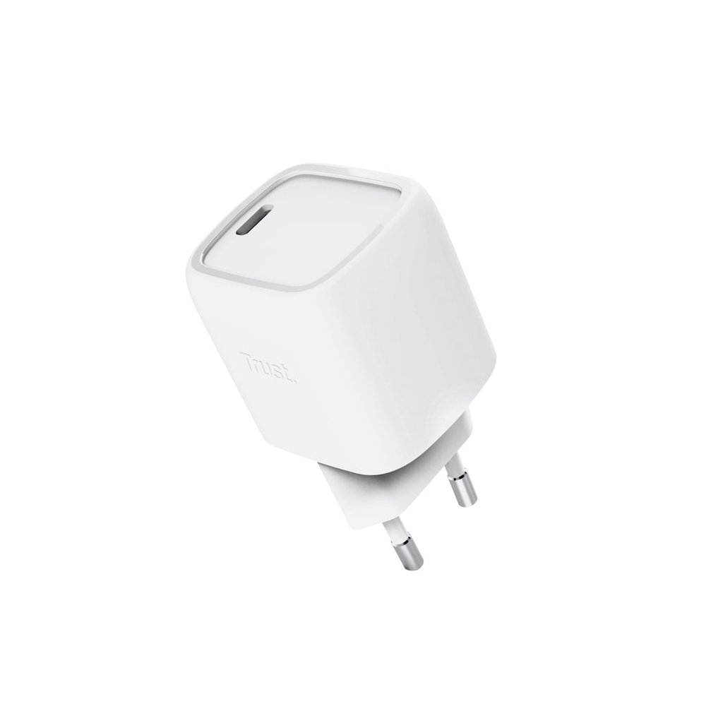 Зарядний пристрій Trust USB-C PD30W GaN white (25520_TRUST) - зображення 3