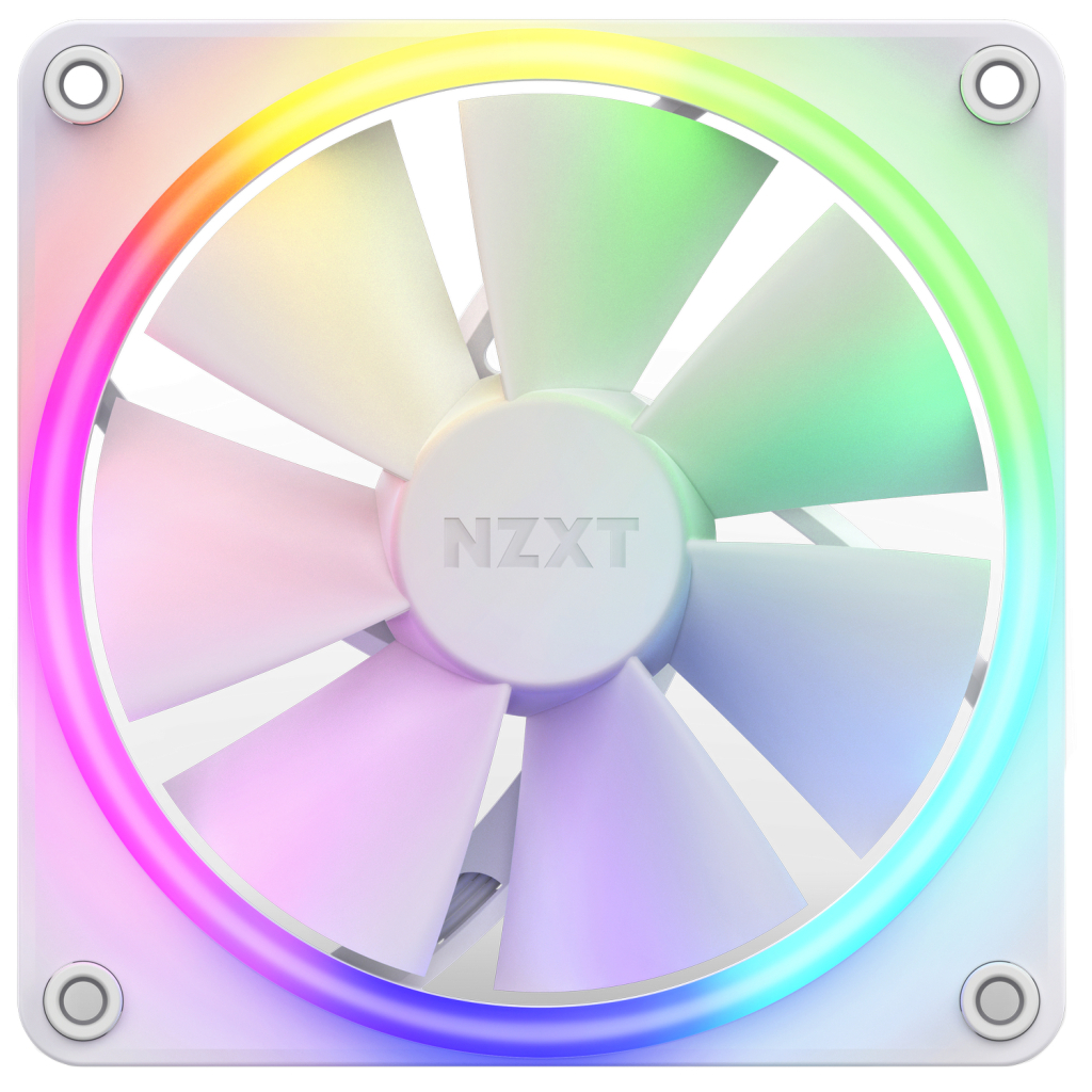 Кулер до корпусу NZXT F120RGB Single (White) (RF-R12SF-W1) - зображення 1