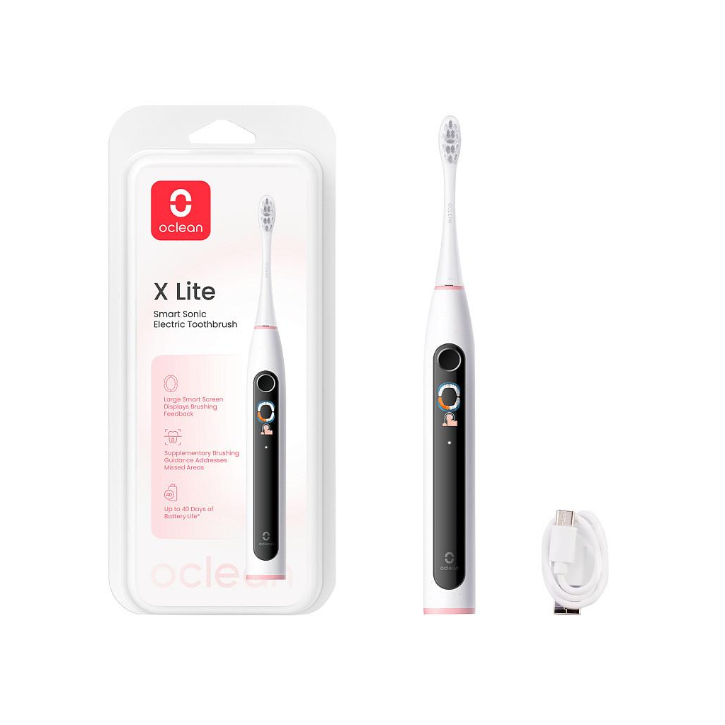 Електрична зубна щітка Oclean X Lite Grey (6970810555981) - зображення 1