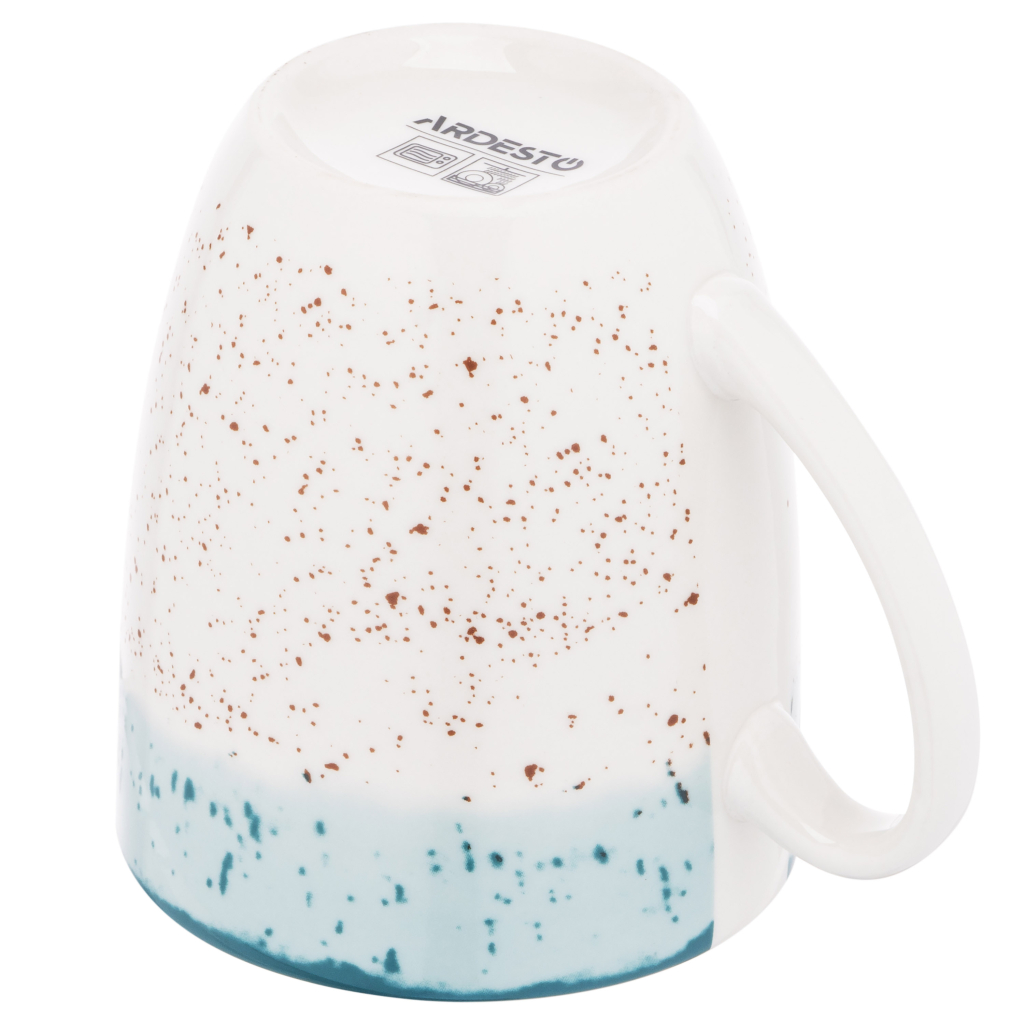 Чашка Ardesto Siena, 360мл, порцеляна, біло-блакитна (AR2936SWB) - изображение 3