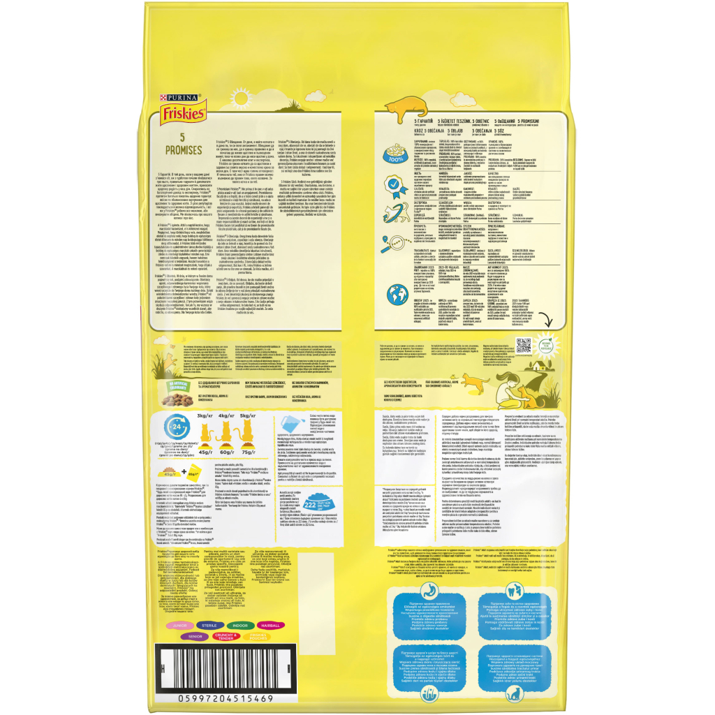 Сухий корм для кішок Purina Friskies зі смаком лосося й овочів 10 кг (5997204515469) - зображення 3