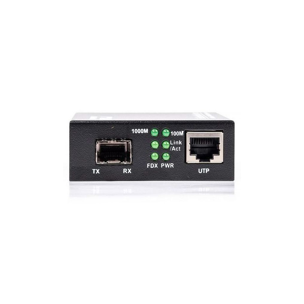Медіаконвертер RCI 1G, SFP slot, RJ45, standart size metal case (RCI300S-G) - зображення 2