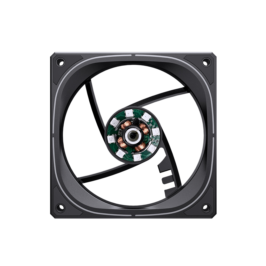 Кулер до корпусу JONSBO FR-505B ARGB Black - зображення 7