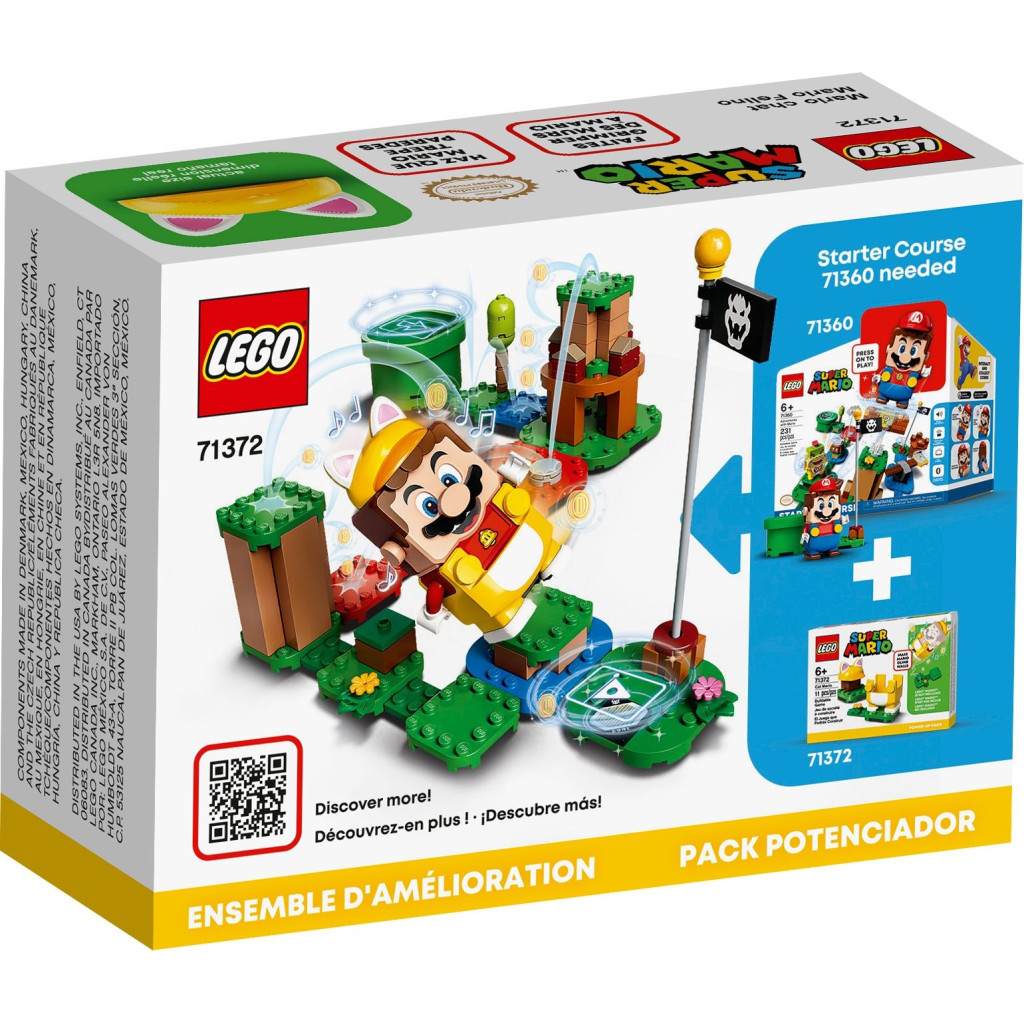 Конструктор LEGO Super Mario Маріо-кіт набір підсилень 11 деталей (71372) - зображення 8