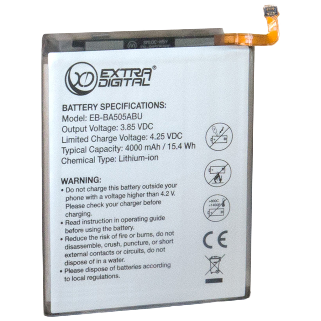Акумуляторна батарея Extradigital Samsung EB-BA505BU 4000 mAh (BMS6484) - зображення 1