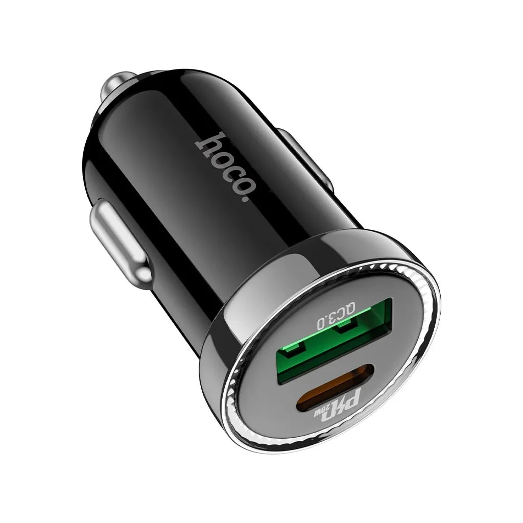 Зарядний пристрій HOCO Z44 USB-A/Type-C Black (6931474757241) - зображення 4