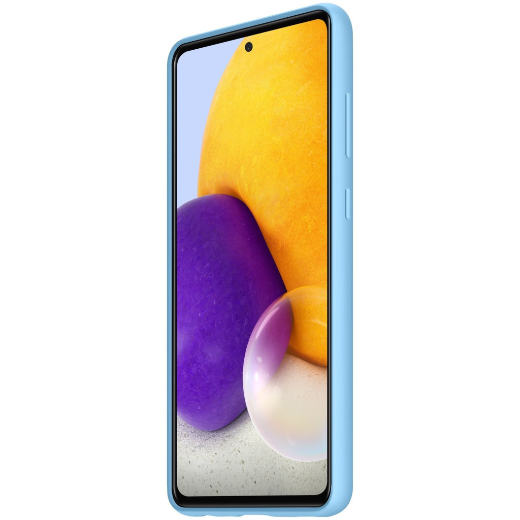 Чохол до мобільного телефона Samsung Galaxy A72/A725 Silicone Cover Blue (EF-PA725TLEGRU) - зображення 7