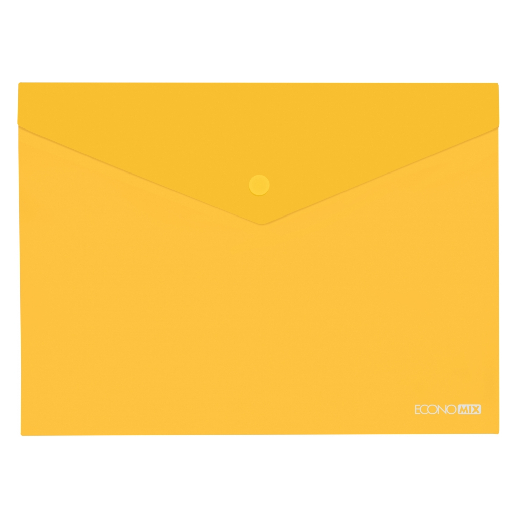 Папка - конверт Economix А5 180 мкм прозора, фактура "глянець", жовта (E31316-05) - зображення 1