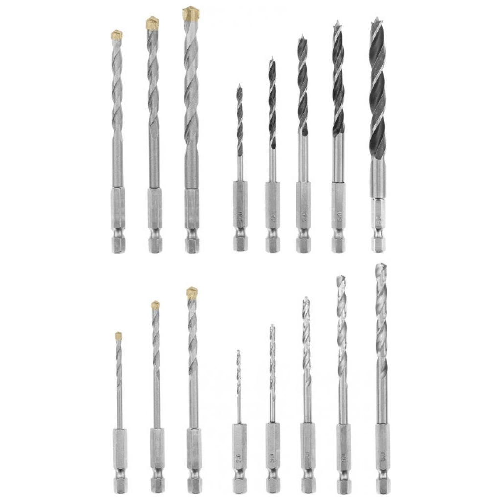 Набір свердл Einhell універсальний, 2-8мм, 16 шт, кейс (108953) - зображення 2