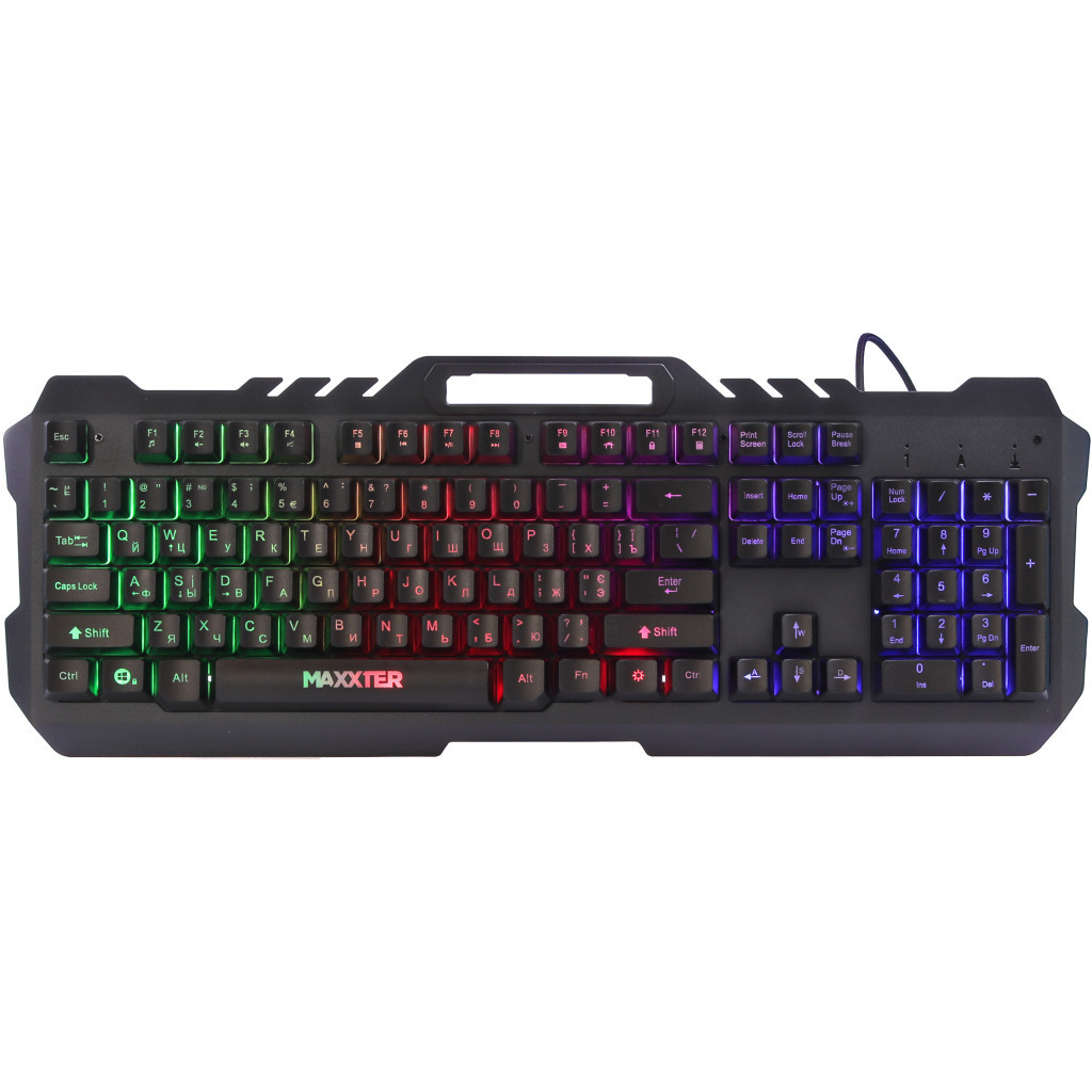 Клавіатура Maxxter KBG-UML-01-UA USB Black (KBG-UML-01-UA) - зображення 1