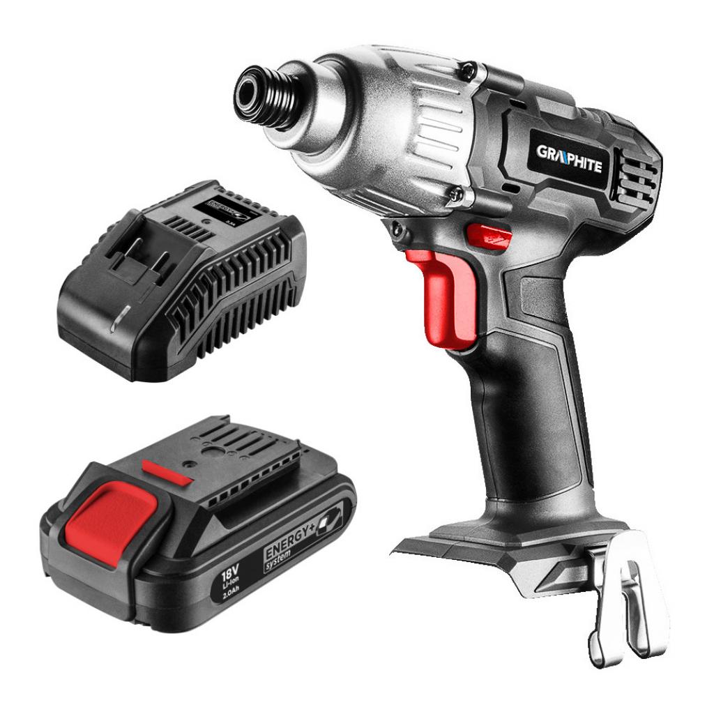 Гайковерт Graphite Energy+ акумуляторний, 18 В, Li-Ion (без АКБ) (58G012) - зображення 1