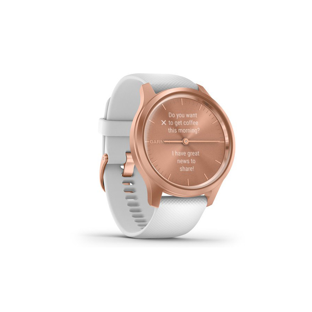 Смарт-годинник Garmin vivomove Style, S/E EU, Rose Gold, White, Silicone (010-02240-20) - зображення 3