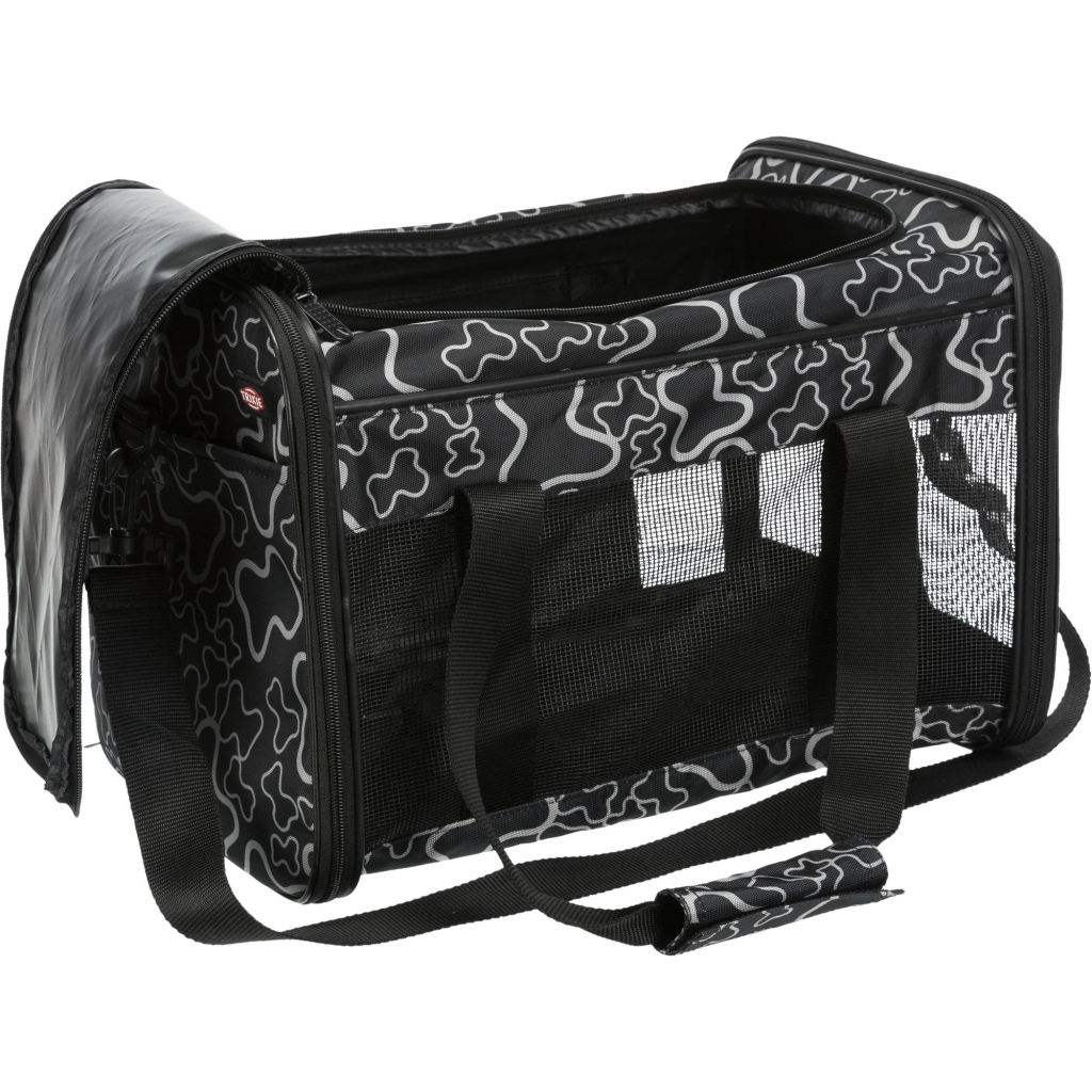 Переноска для тварин Trixie Adrina Carrier 26x27х42 см (чорна з сірим) (4011905028897) - зображення 3