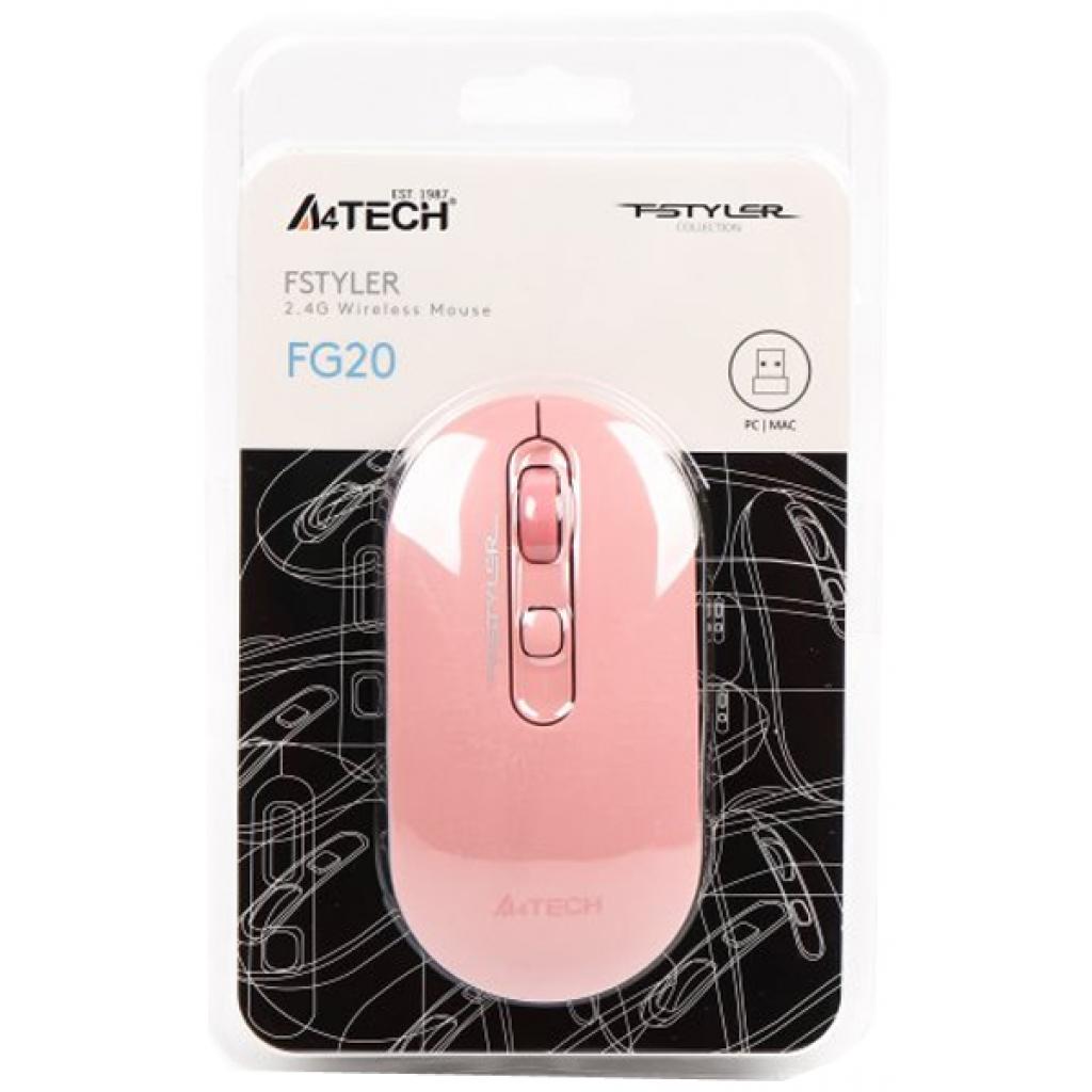 Мишка A4Tech FG20 Pink - зображення 5