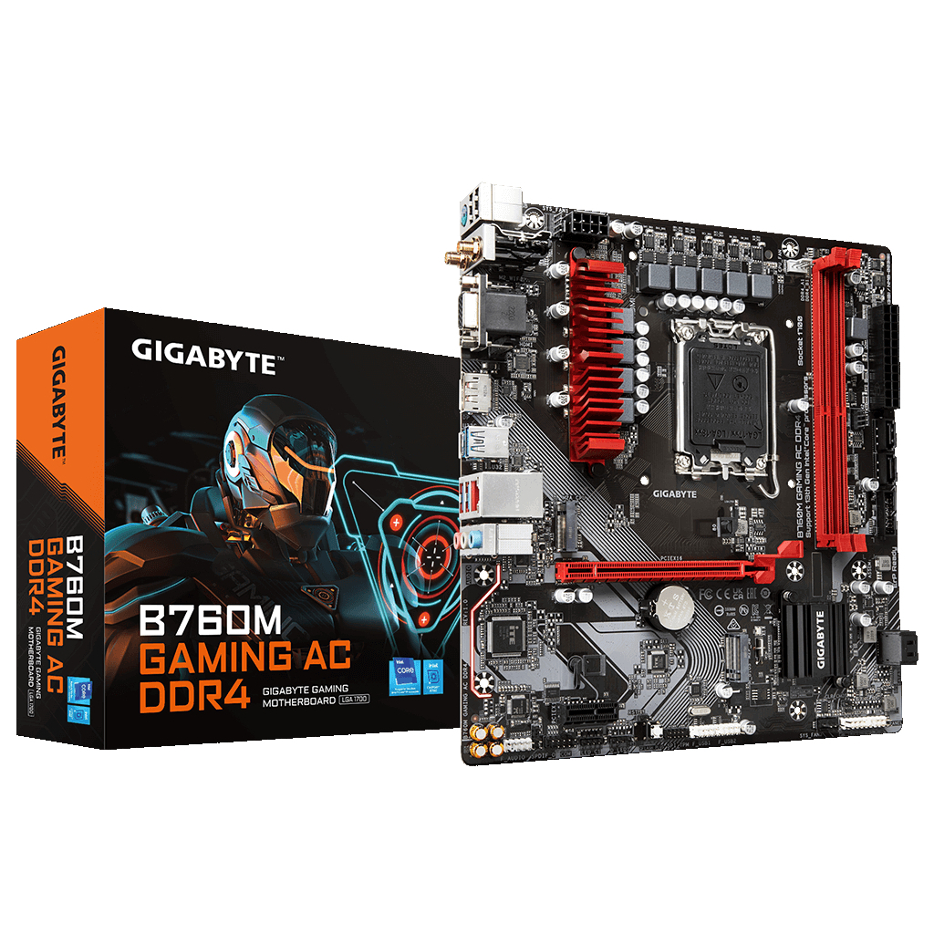 Материнська плата GIGABYTE B760M GAMING AC DDR4 - зображення 2