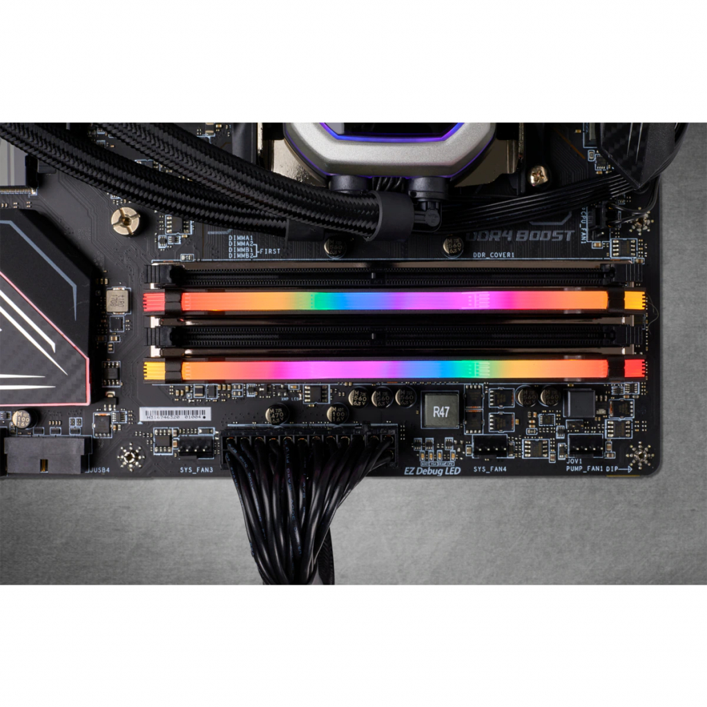 Модуль пам'яті для комп'ютера DDR4 16GB (2x8GB) 3600 MHz Vengeance RGB Pro Black Corsair (CMW16GX4M2D3600C18) - зображення 5