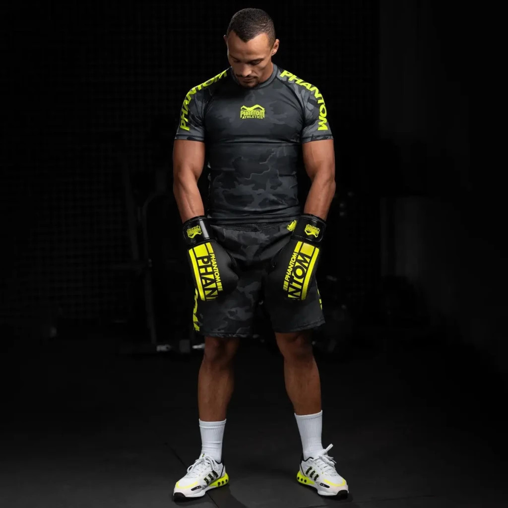 Боксерські рукавички Phantom Apex Elastic Neon Black/Yellow 16 унцій (PHBG2300-16) - зображення 4