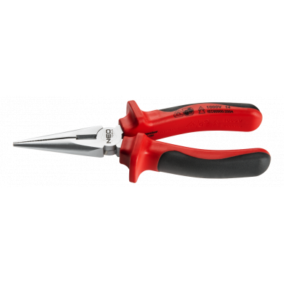 Плоскогубці Neo Tools подовжені прямі, 160 мм (1000 В) (01-053) - зображення 1