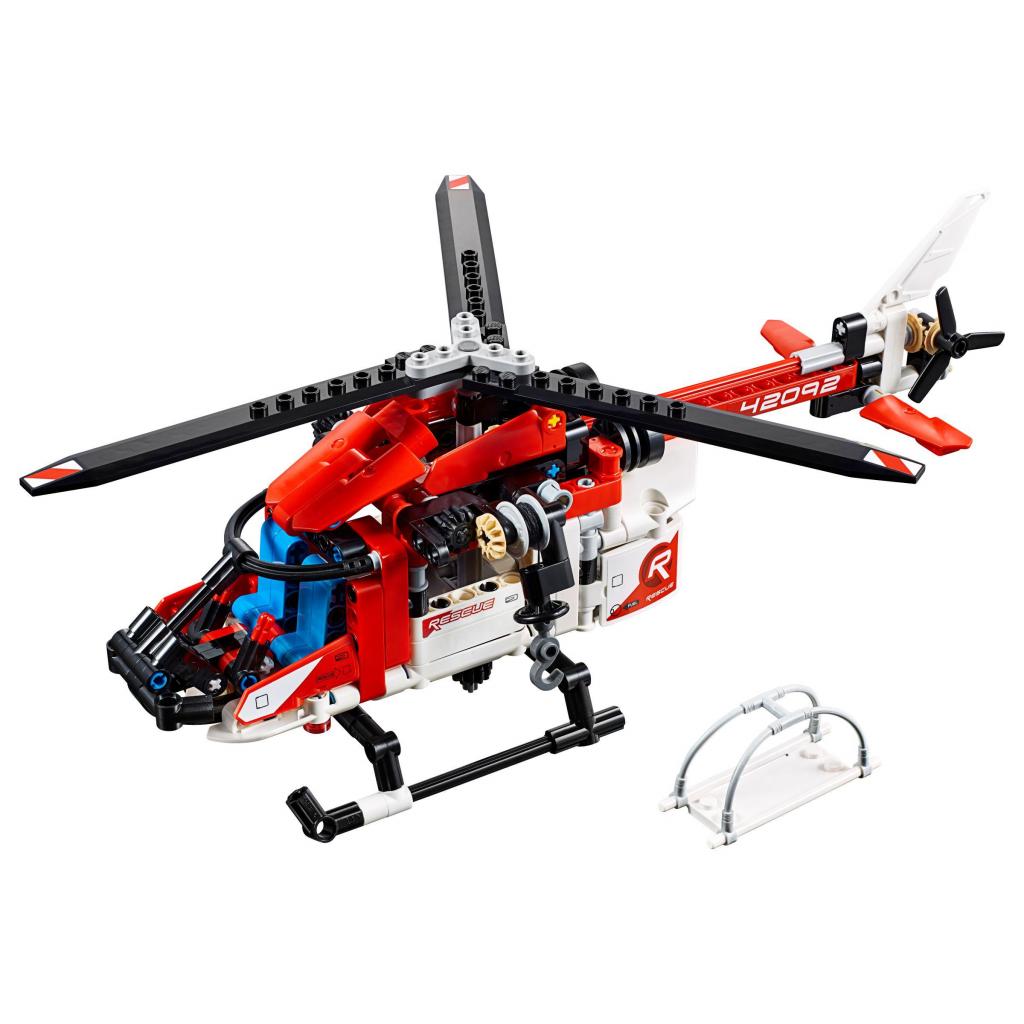Конструктор LEGO TECHNIC Рятувальний гелікоптер 325 деталей (42092) - зображення 2
