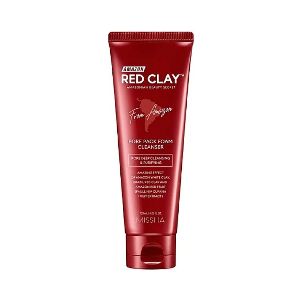 Пінка для вмивання Missha Amazon Red Clay Pore Pack Foam Cleanser 120 мл (8809643532433) - зображення 1