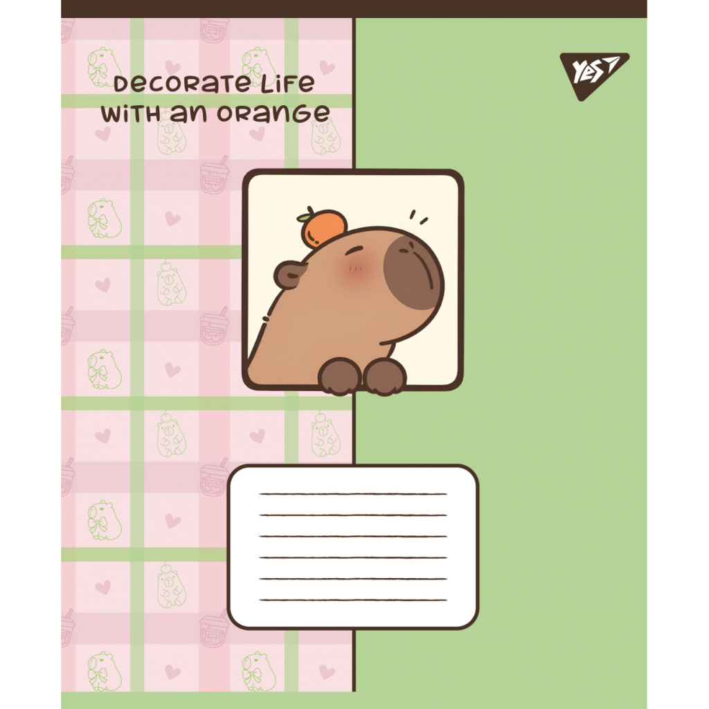 Зошит Yes Capy vibes А5 24 аркушів лінія (767956) - зображення 3