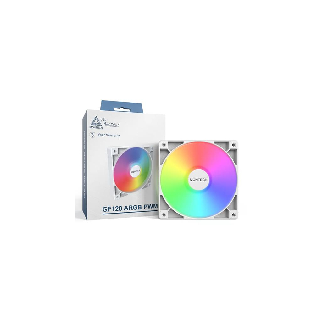 Кулер до корпусу MONTECH GF120 V2 ARGB PWM 3I (GF120 V2 ARGB PWM 3I1(W)) - зображення 5