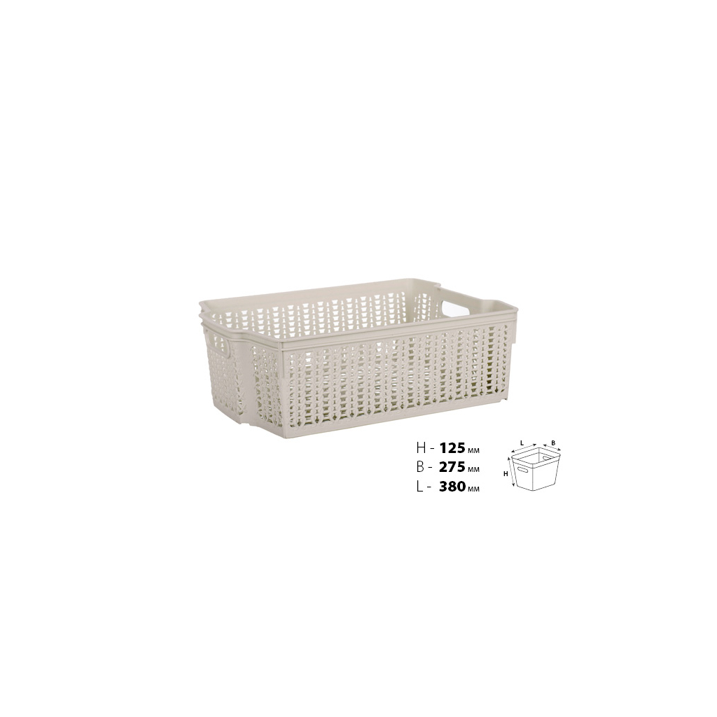 Кошик для зберігання Violet House 1005 Cappuccino (1005 CAP б/кр. 37*27*12 см) - зображення 2