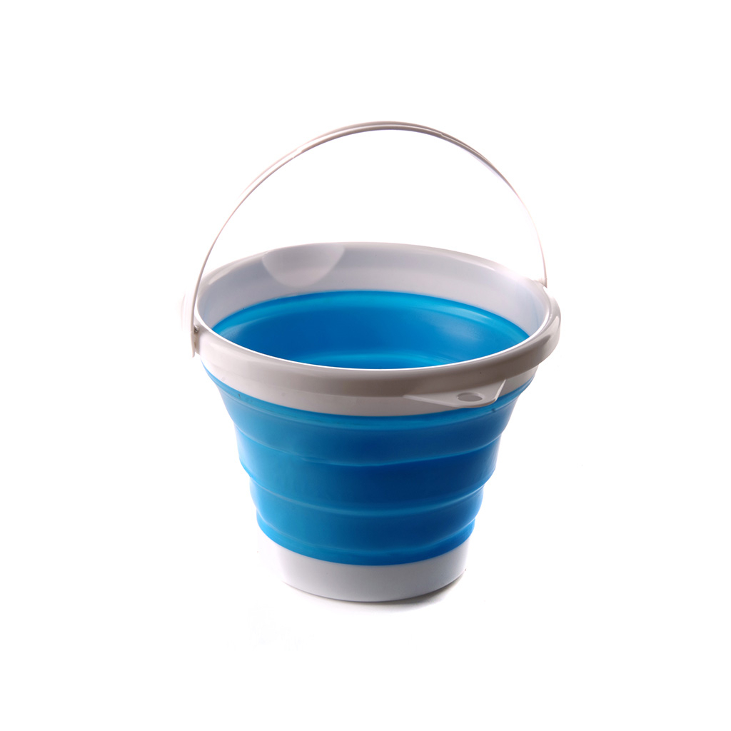 Відро складне СИЛА силіконове 5 л blue (961003) - зображення 1