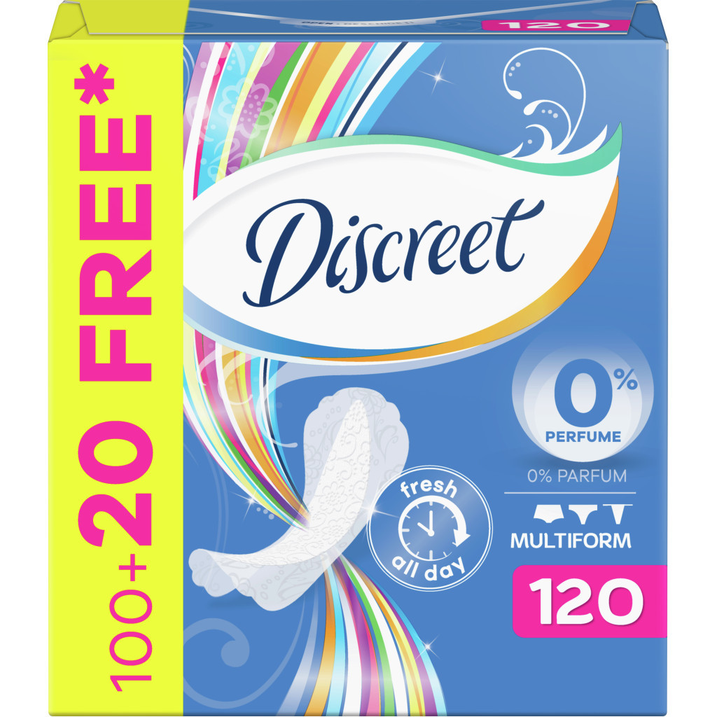 Щоденні прокладки Discreet Deo Multiform 120 шт. (8006540233498) - зображення 2