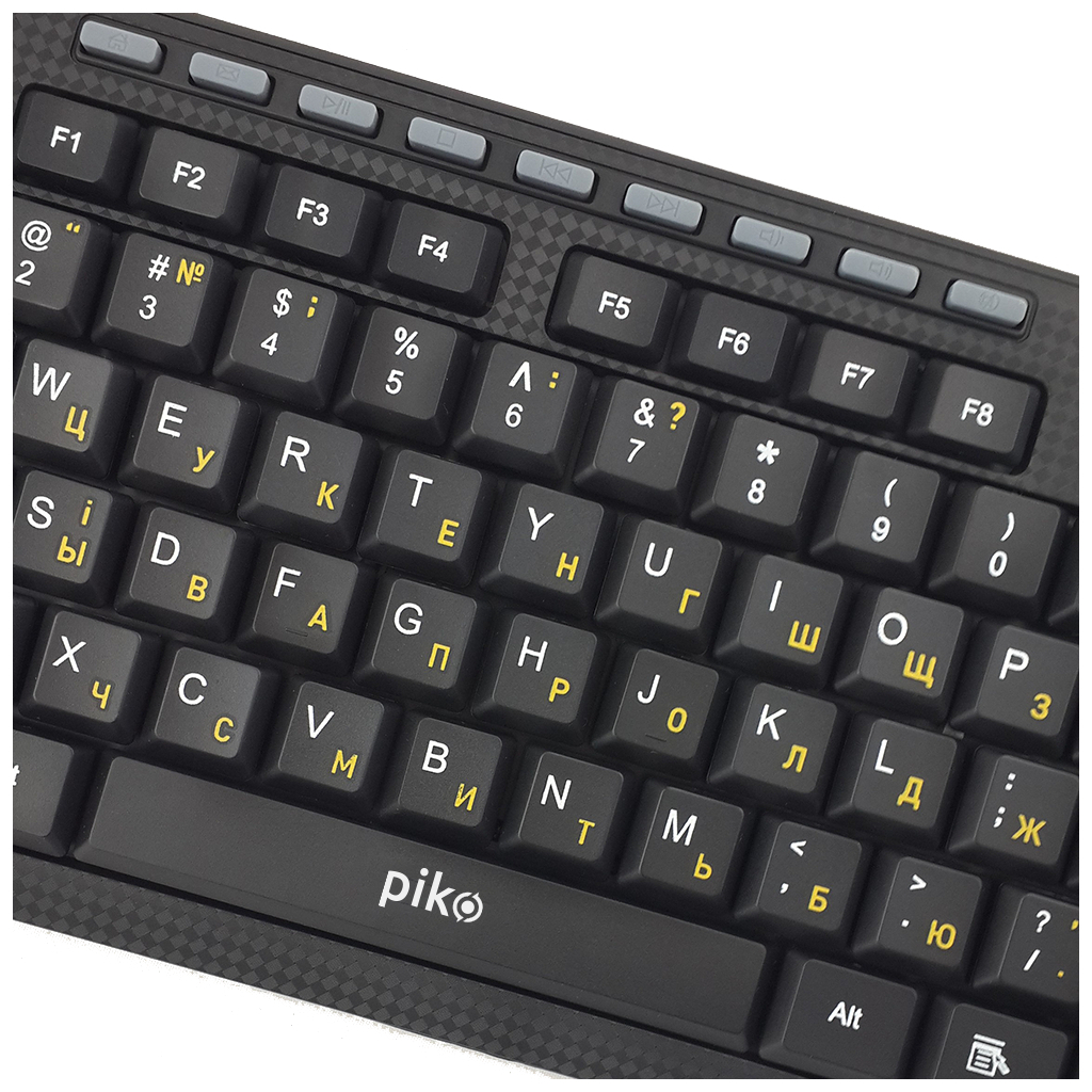 Клавіатура Piko KB-108 USB Black (1283126467103) - зображення 2