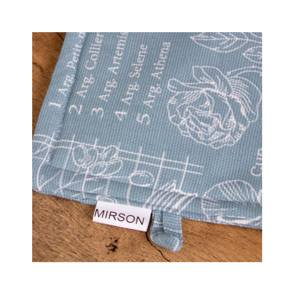 Кухонна прихватка MirSon рогожа/напівпанама №211 - Green birds (2200006754213) - изображение 3