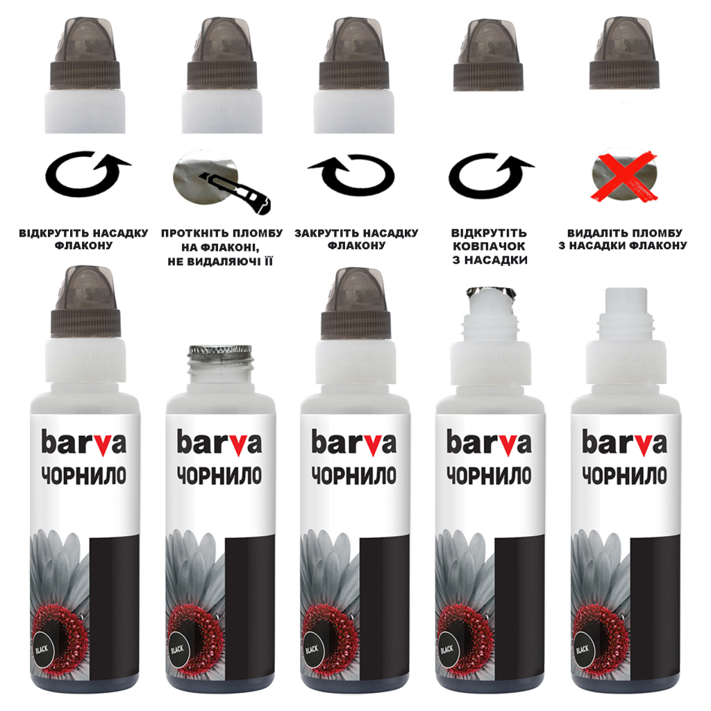 Чорнило Barva Canon GI-41 100 мл, cyan, флакон OneKey 1K (CGI41-806-1K) - зображення 4